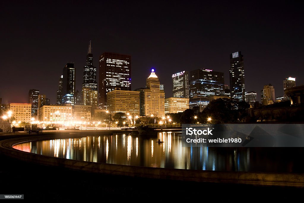 Millenium Park, Chicago à noite - Royalty-free Chicago - Illinois Foto de stock