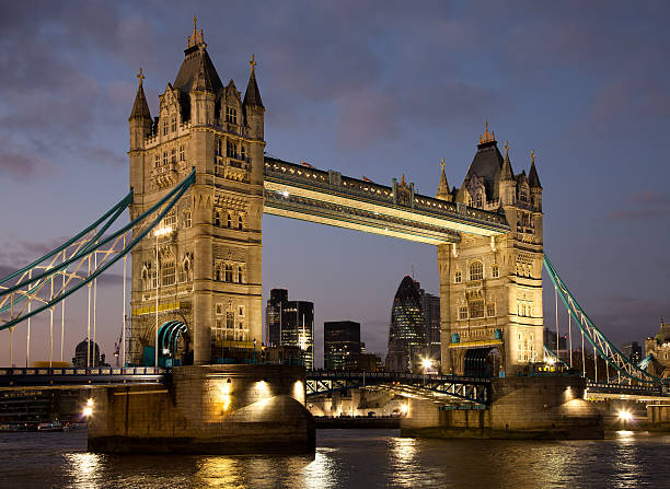 istock Tower Bridge and London City at Dusk 185061468
