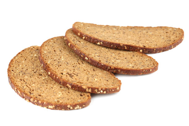 Pane con semi di girasole e fiocchi d'avena - foto stock