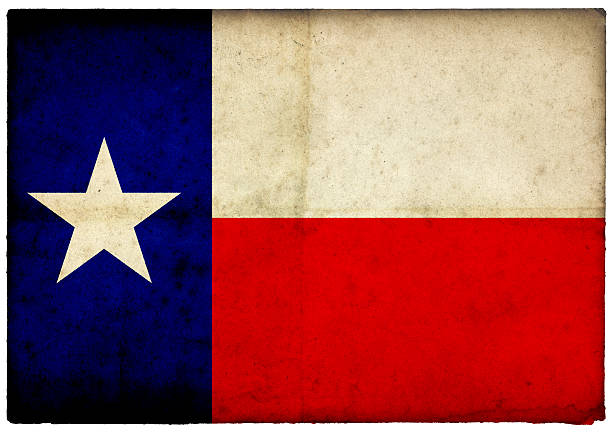 istock Grunge Texas State Flag on rough edged old postcard 185062609