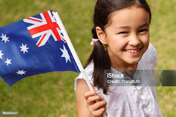 Australian Girl Stock Photo - Download Image Now - Australia Day, Child, Australian Flag