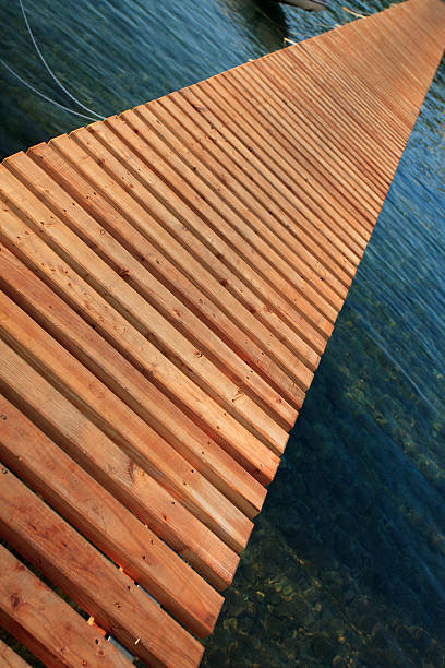 istock Elevated wooden pier 185062884