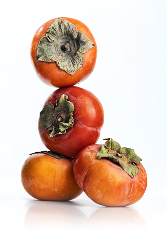 Raw Organic Orange Persimmons