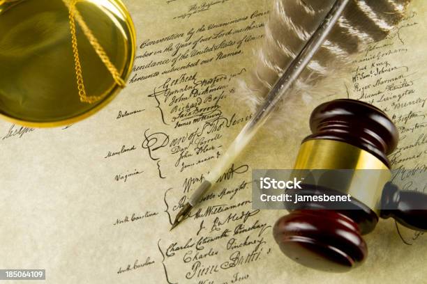 Legal Constitution Background Stock Photo - Download Image Now - Backgrounds, Balance, Business