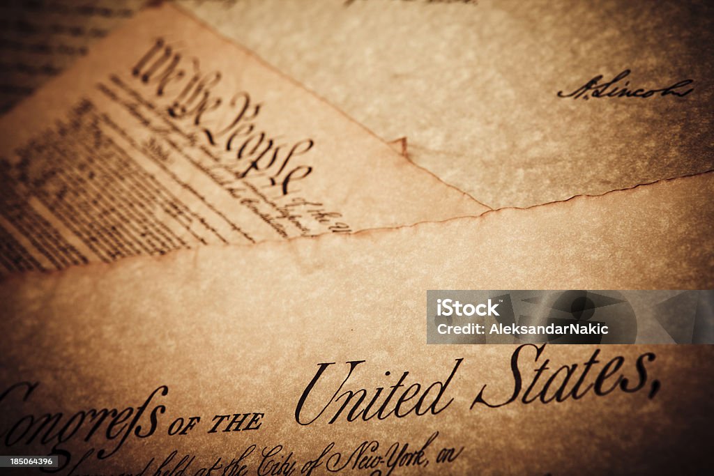 United States historischen Dokumente - Lizenzfrei Alt Stock-Foto