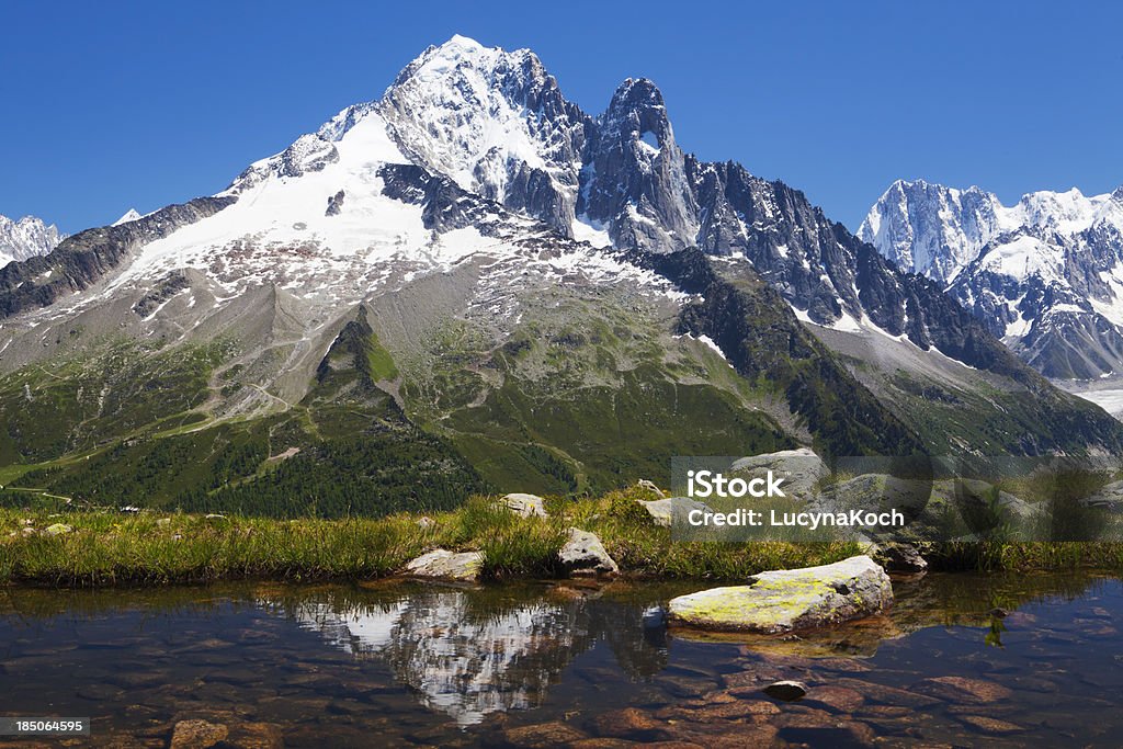 Panoramablick auf die Alpen Berge - Lizenzfrei Abenteuer Stock-Foto