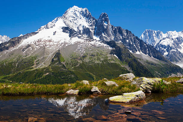 istock Panoramic view of Alps Mountains 185064595