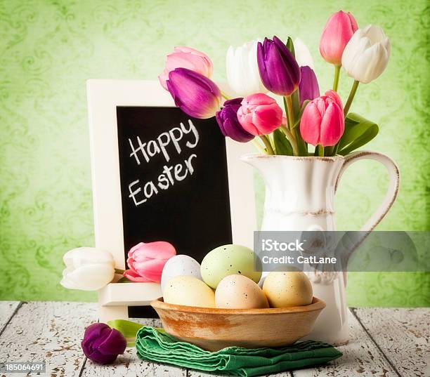 Buona Pasqua - Fotografie stock e altre immagini di Alimentazione sana - Alimentazione sana, Bellezza naturale, Bricco