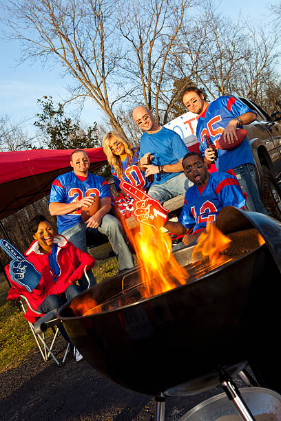 istock Football fans tailgating 185065318