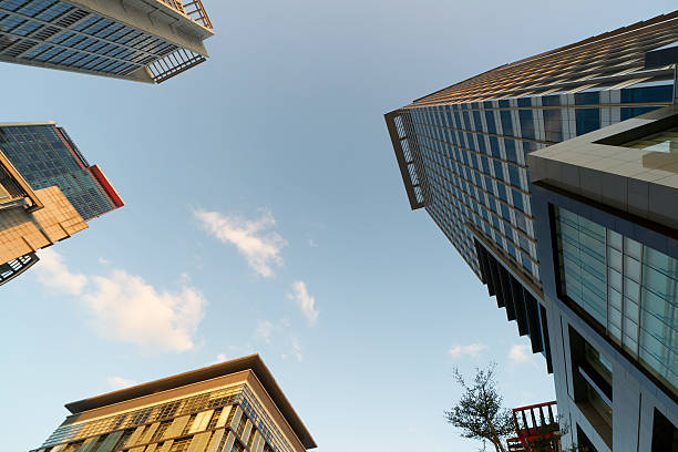 台北の中心街のスカイライン - window office building taipei built structure ストックフォトと画像