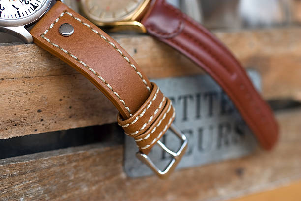 Vintage wrist watch straps from Swiss