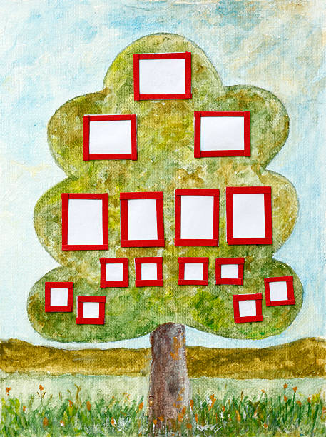 illustrations, cliparts, dessins animés et icônes de arbre généalogique - family tree illustration and painting creativity family