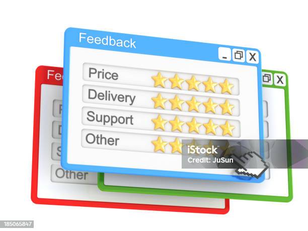 Internet Formularz Opinii - zdjęcia stockowe i więcej obrazów Ocena - Ocena, Kształt gwiazdy, Biznes