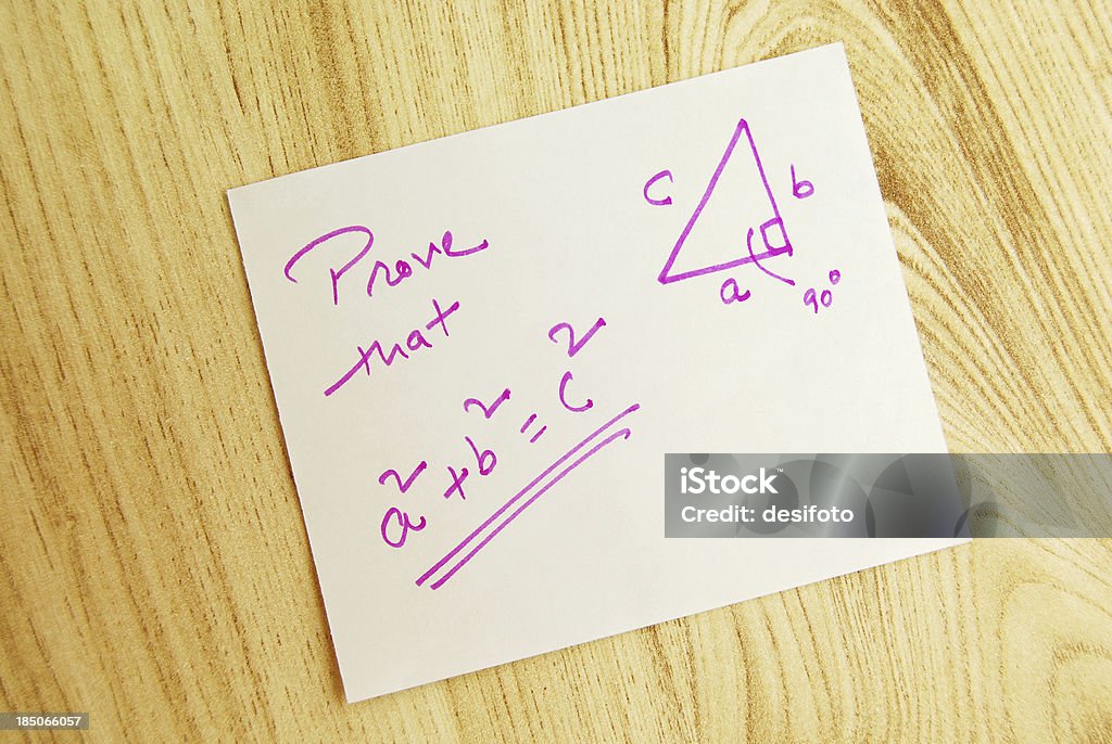 Pythagoras Theorem - Lizenzfrei Mathematik Stock-Foto