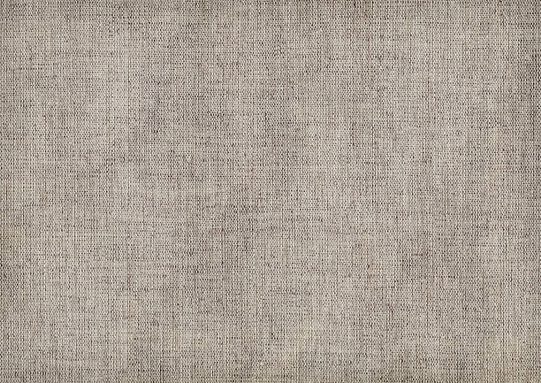 Hi-Res Artist's Linen Duck Canvas Crumpled Vignette Grunge Texture stock photo