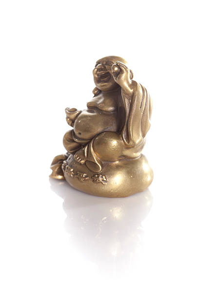 istock Chineese buddha isolated on white background 185066440