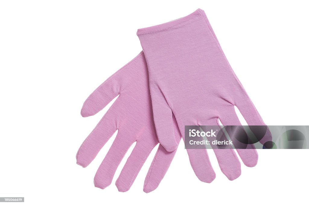 Par de guantes de limpieza - Foto de stock de Fondo blanco libre de derechos