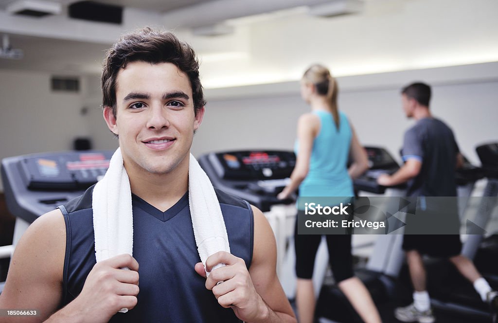 Atraente jovem no clube de Fitness - Royalty-free 30-39 Anos Foto de stock