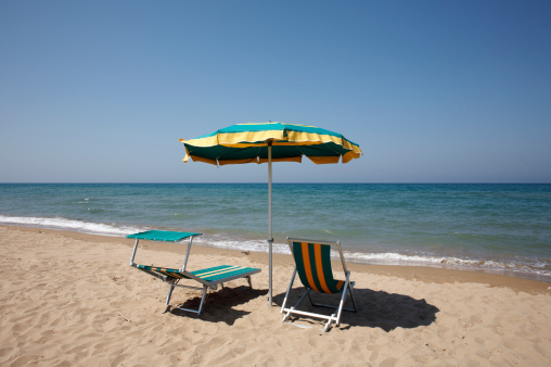 At a beach in Italy