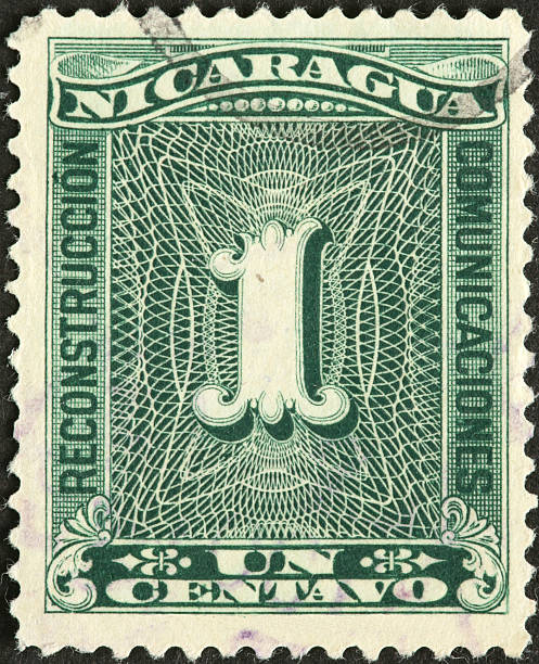 istock vintage 1 centavo Nicaragua postage stamp 185066738