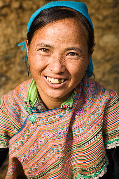istock Vietnamese woman from Flower Hmong Tribe 185066791