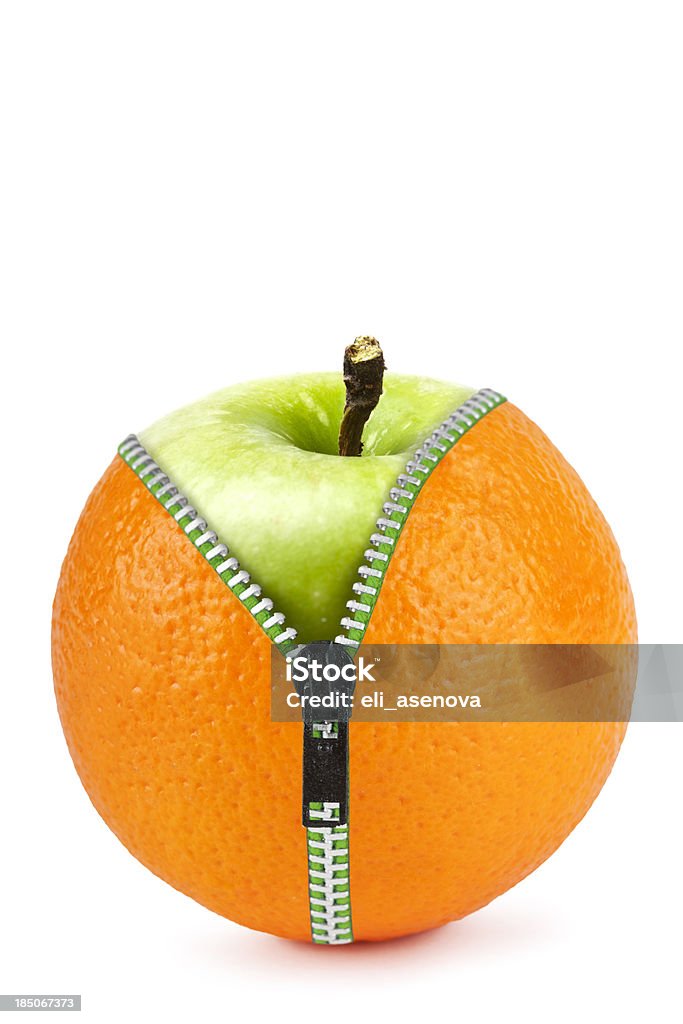 Orange apple - Lizenzfrei Apfel Stock-Foto