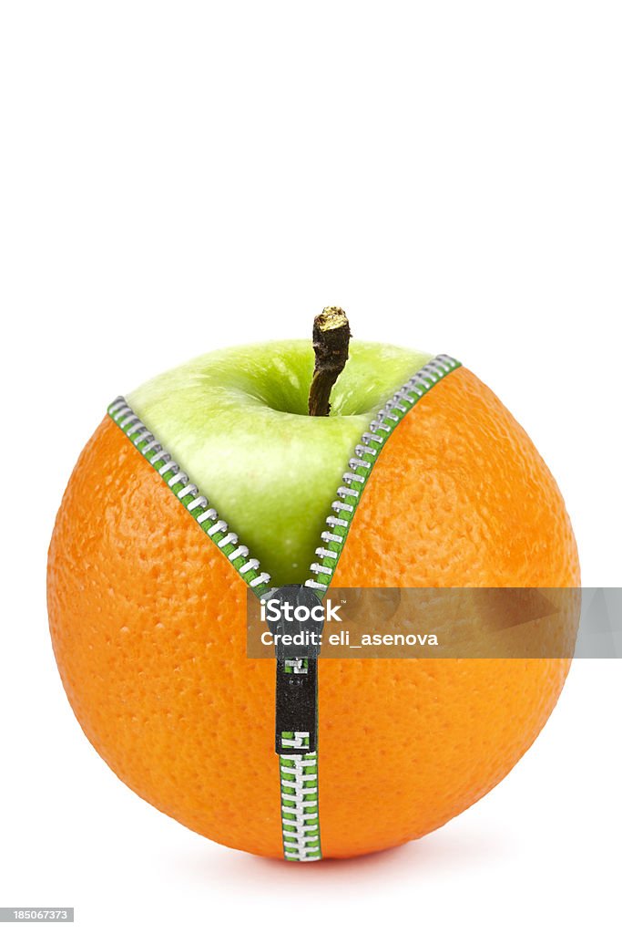 Naranja de manzana - Foto de stock de Manzana libre de derechos