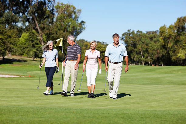 istock Enjoying a leisurely round of golf together 185067444