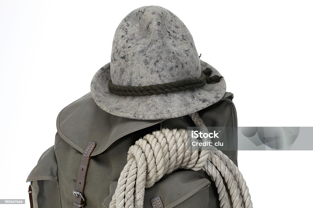 ヴィンテージの登山バックパック、帽子 - 1950～1959年のロイヤリティフリーストックフォト