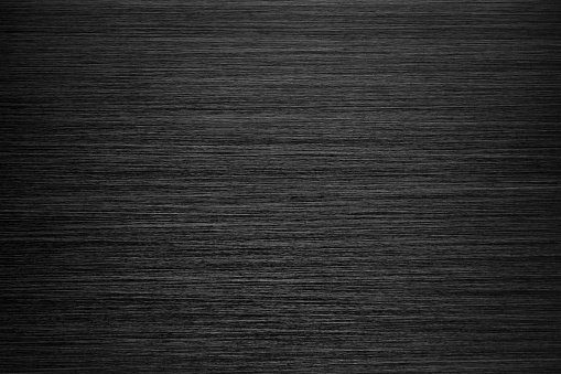 Black Brushed Metal Texture; macro shot.