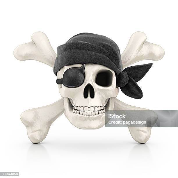 Foto de A Pirataria Símbolo e mais fotos de stock de Pirata - Pirata, Caveira - Símbolo de Advertência, Tridimensional