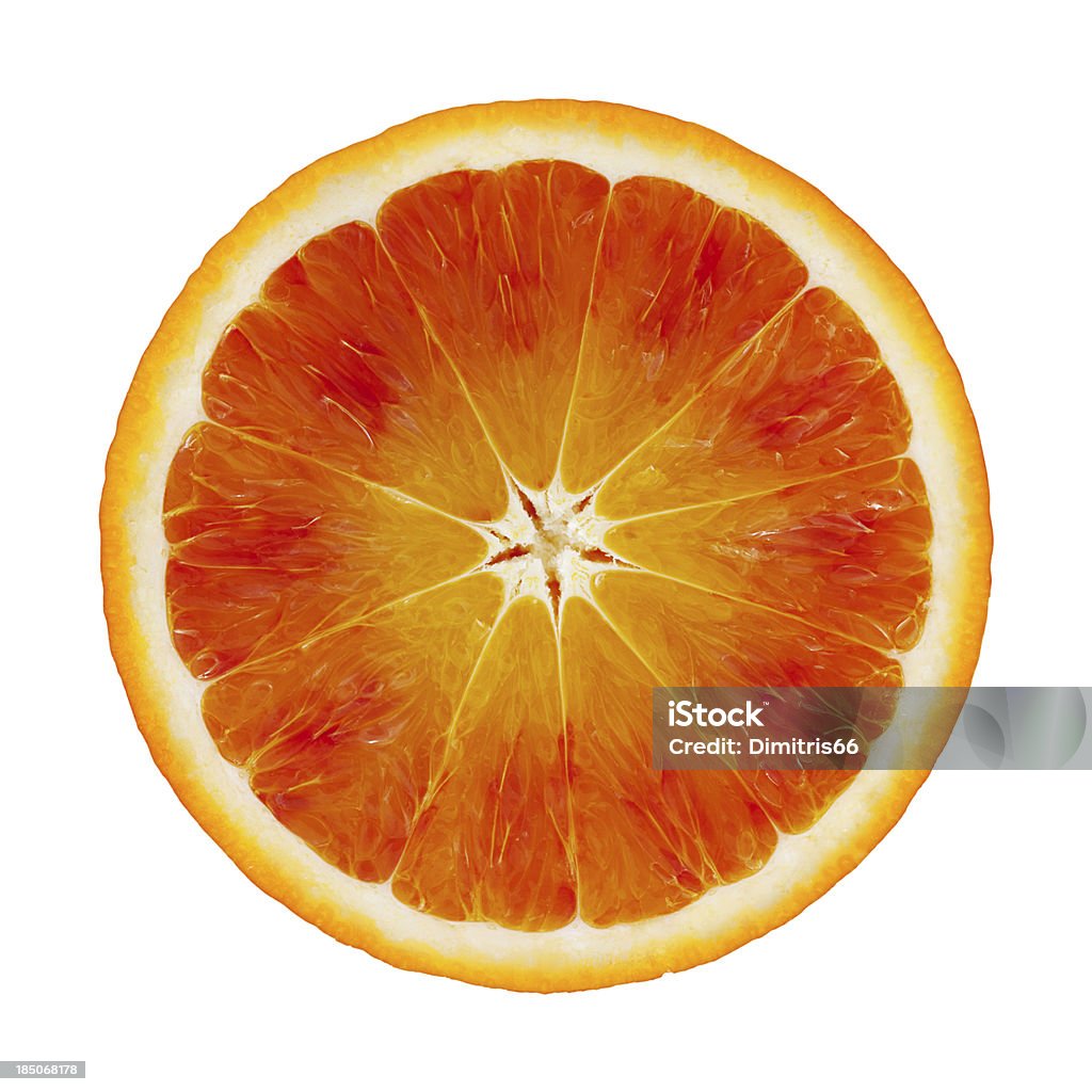 ブラッドオレンジの部分にホワイト - 果物 オレンジのロイヤリティフリーストックフォト