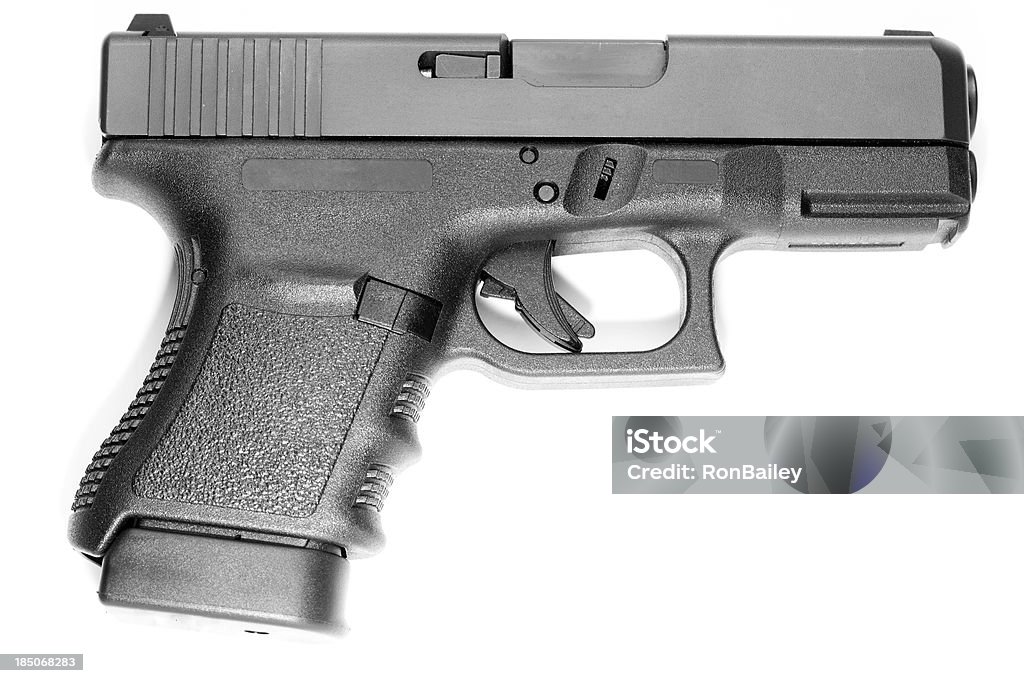 Glock 30SF-Un detalle, logotipos se - Foto de stock de Arma de mano libre de derechos