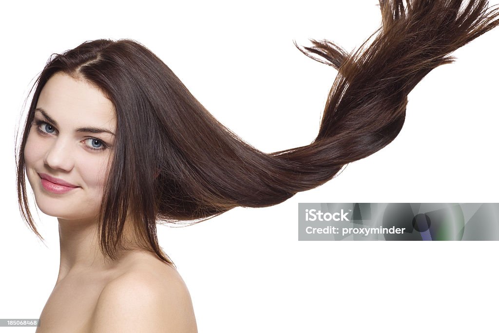 Mulher jovem Retrato com cabelo bonito - Royalty-free Adolescente Foto de stock