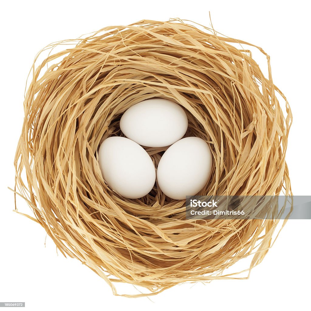 Trzy Jajka na białym tle - Zbiór zdjęć royalty-free (Bez ludzi)