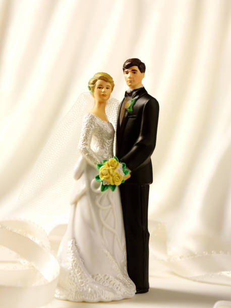 istock Bride and Groom Figurines 185069495