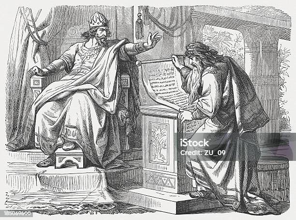 Shaphan Vor Josiah 2 Chronicles 34 1819 Stock Vektor Art und mehr Bilder von Justizwesen - Justizwesen, Bibel, König - Königliche Persönlichkeit
