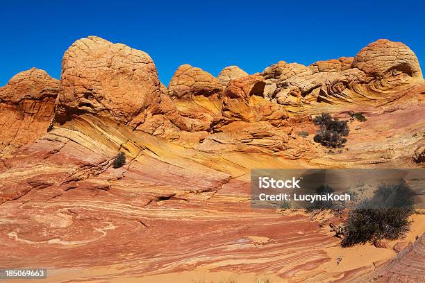 Coyote Buttes Mit Geschwungene Formen Stockfoto und mehr Bilder von Arizona - Arizona, Bedeckter Himmel, Biegung