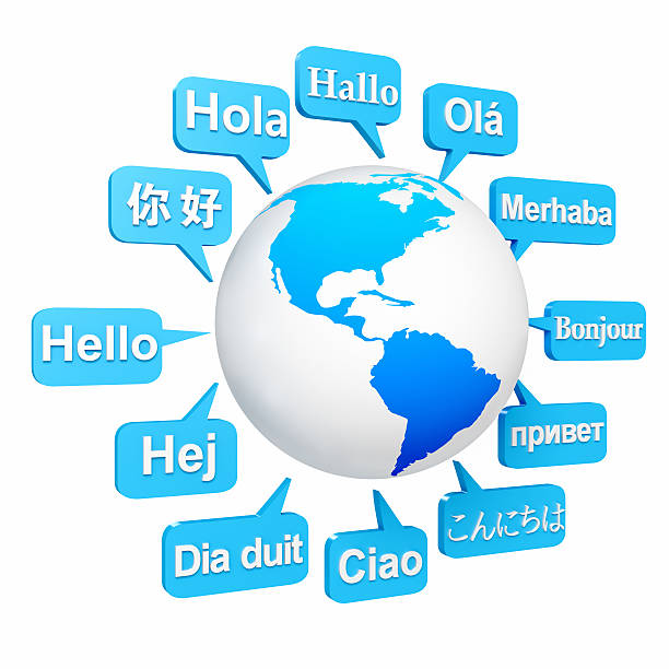 Ways To Say Hello In Different Languages Around Earth Stock Photo -  Download Image Now - Istock