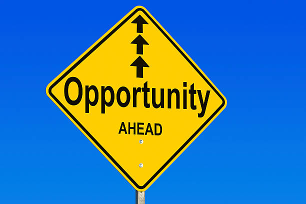 istock Opportunity Ahead Road Sign 185069863
