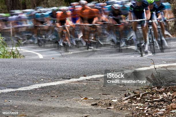 Pelaton Stock Photo - Download Image Now - Bicycle, Competition, Curve