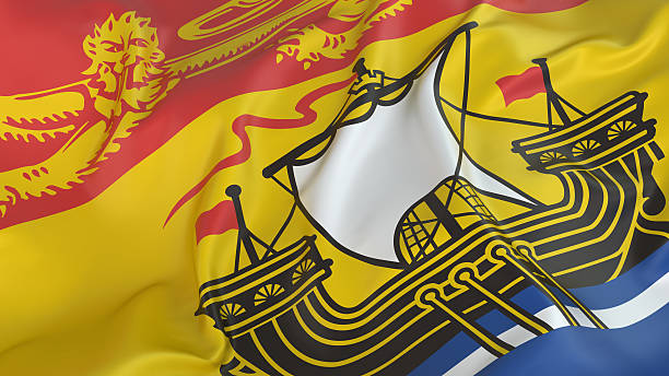 New Brunswick-Flagge – Foto