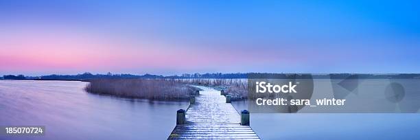 Boardwalk On A Lake At Dawn In Winter The Netherlands Stock Photo - Download Image Now