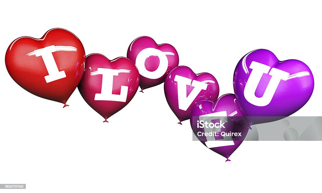 Uwielbiam U (XXL) Balony w kształcie serca - Zbiór zdjęć royalty-free (Balon)