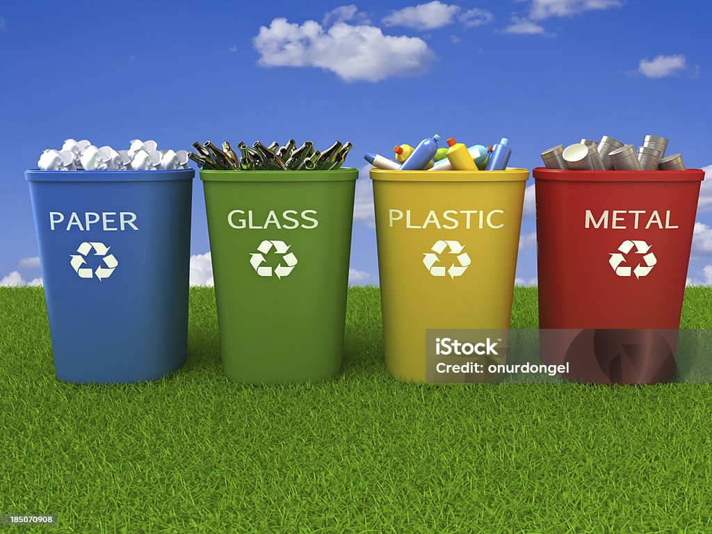Recycling Bins Recycling Bin Stock Photo