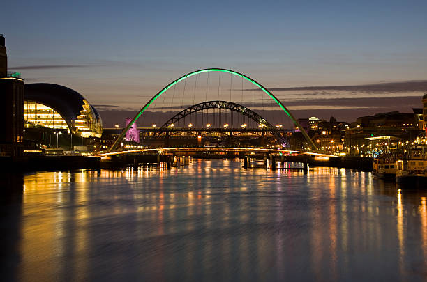 istock Newcastle upon Tyne Bridges at night 185070962