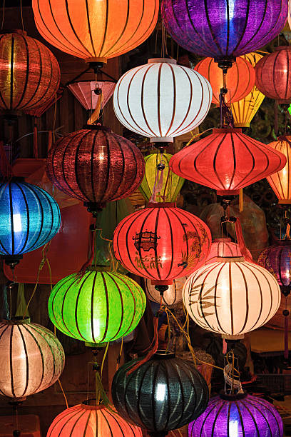 istock Silk lanterns in Hoi An city, Vietnam 185071055