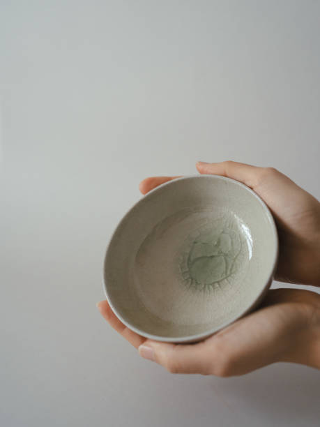 istock Close up of handmade pottery on table 1850710959