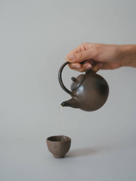 istock Close up of handmade pottery on table 1850712510