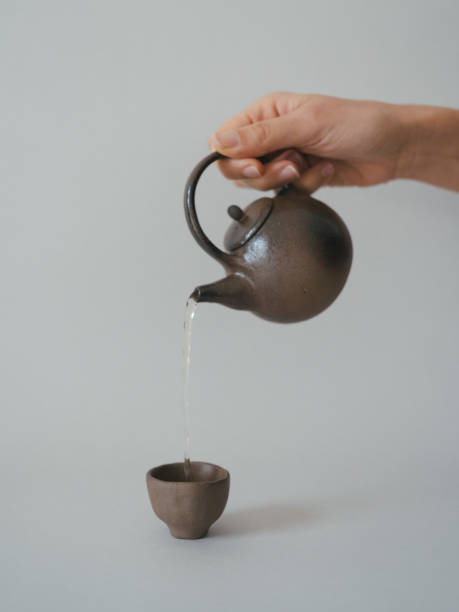 istock Close up of handmade pottery on table 1850712515